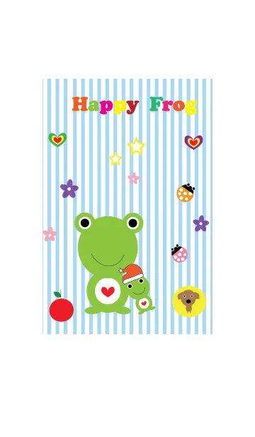 [LINE着せ替え] Happy frog themeの画像1