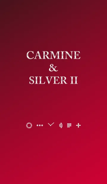 [LINE着せ替え] Carmine ＆ Silver IIの画像1