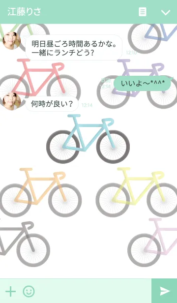 [LINE着せ替え] Let's Cycling！の画像3