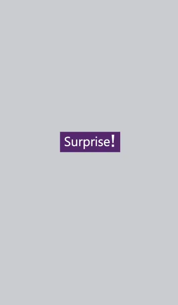 [LINE着せ替え] "Surprise" tag. Purple ＆ gray.の画像1