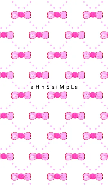 [LINE着せ替え] ahns simple_021_ribbon2の画像1