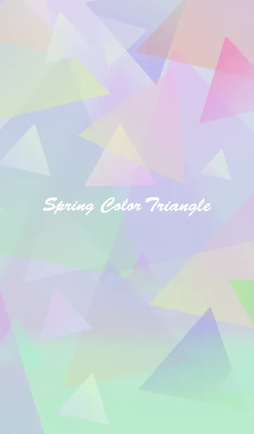 [LINE着せ替え] Spring color triangleの画像1