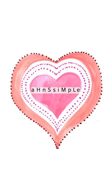 [LINE着せ替え] ahns simple_022_heartの画像1