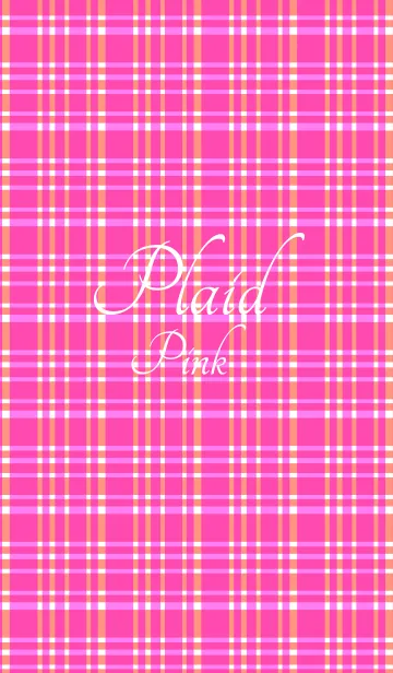 [LINE着せ替え] Plaid Pinkの画像1