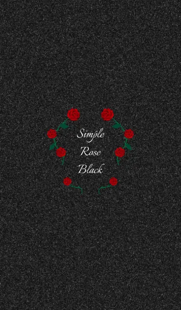 [LINE着せ替え] Simple -Rose- Blackの画像1