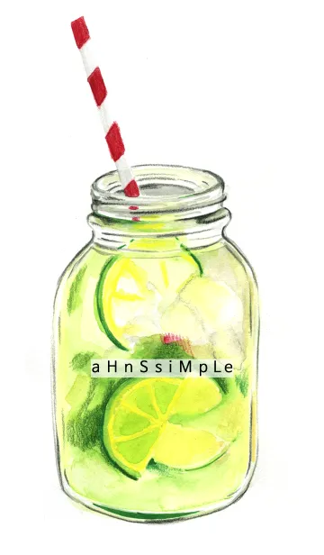 [LINE着せ替え] ahns simple_026_drink1の画像1