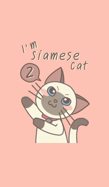 [LINE着せ替え] I'm Siamese Cat 2の画像1