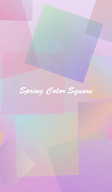 [LINE着せ替え] Spring color squareの画像1