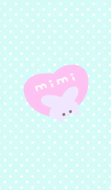 [LINE着せ替え] ゆめかわうさぎ mimiの画像1