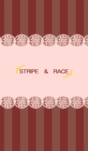 [LINE着せ替え] Stripe ＆ race Redの画像1