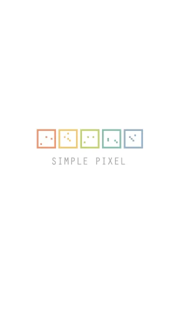 [LINE着せ替え] SIMPLE PIXEL COLORFULの画像1