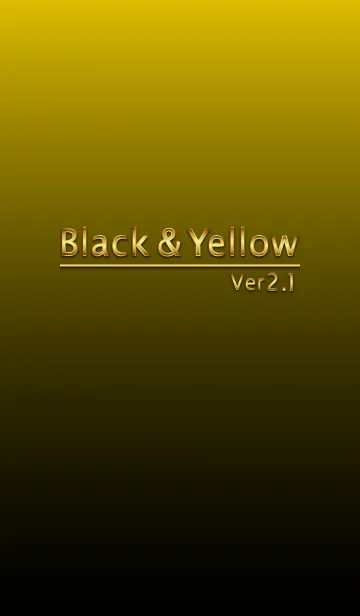 [LINE着せ替え] Black ＆ Yellow 2.1の画像1