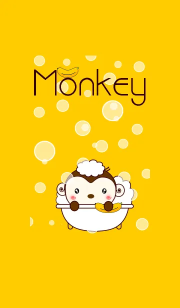 [LINE着せ替え] Monkey take a bathの画像1