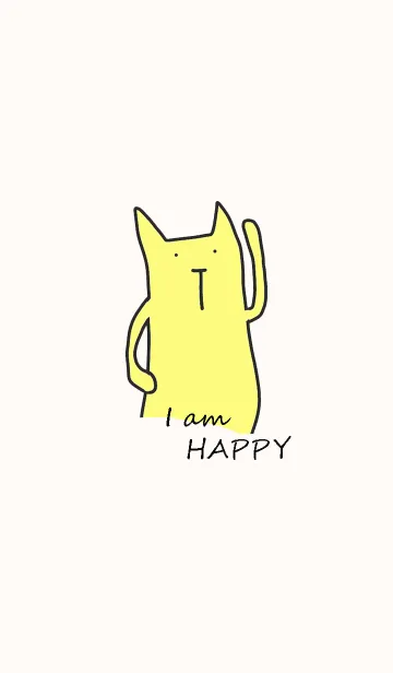 [LINE着せ替え] Simple Happy Catの画像1