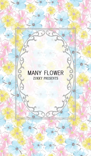 [LINE着せ替え] MANY FLOWER2の画像1