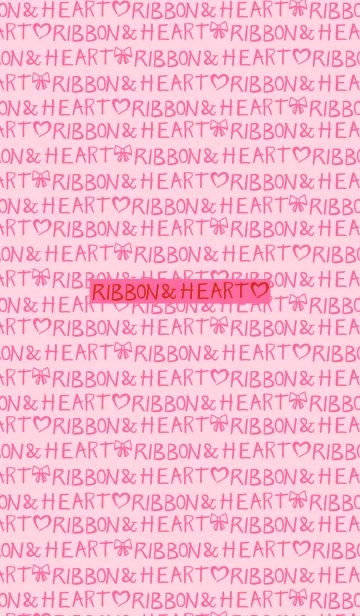 [LINE着せ替え] RIBBON＆HEARTの画像1