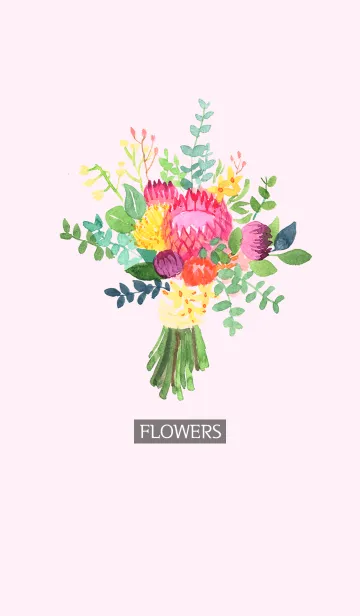 [LINE着せ替え] water color flowers_133の画像1