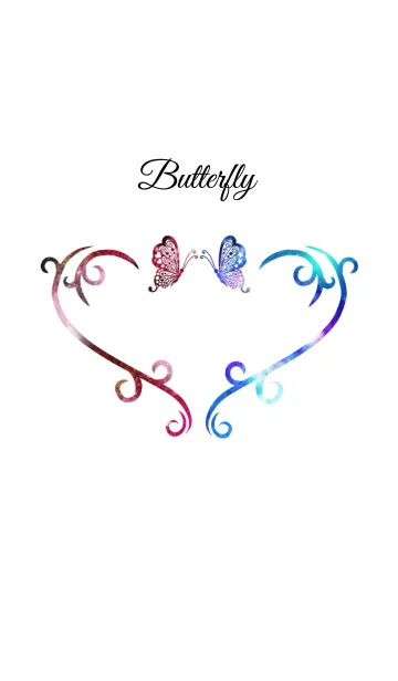 [LINE着せ替え] Butterfly Heartの画像1