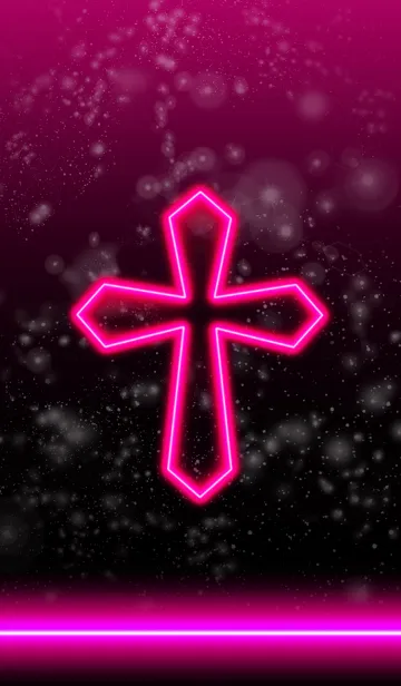 [LINE着せ替え] Cross neon Pink4の画像1