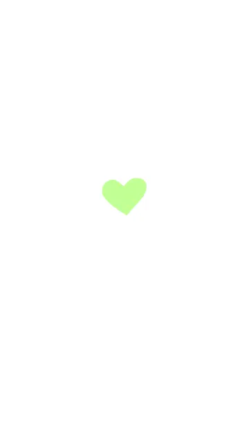 [LINE着せ替え] Simple heart -Yellow green-の画像1