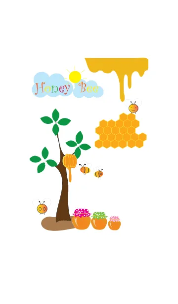 [LINE着せ替え] Honey Bee themeの画像1