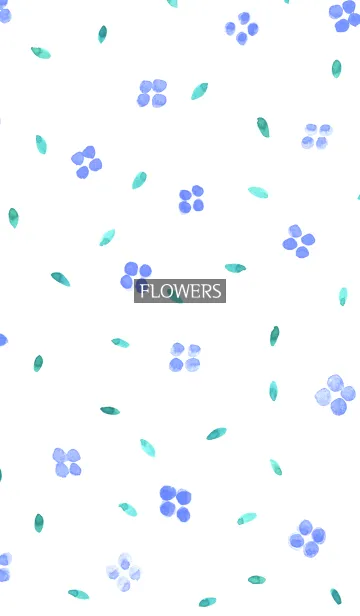 [LINE着せ替え] water color flowers_132の画像1