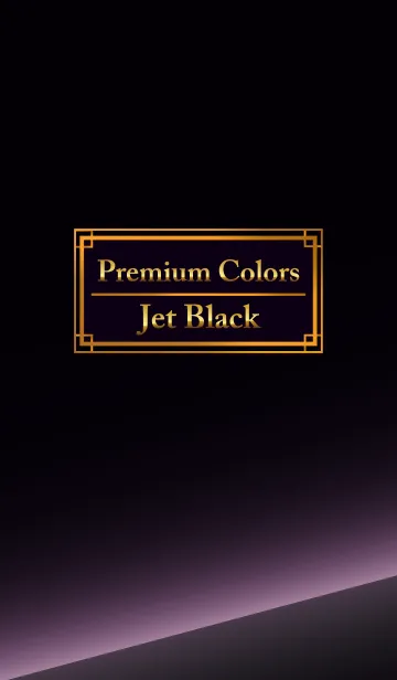 [LINE着せ替え] Premium Colors Jet Blackの画像1