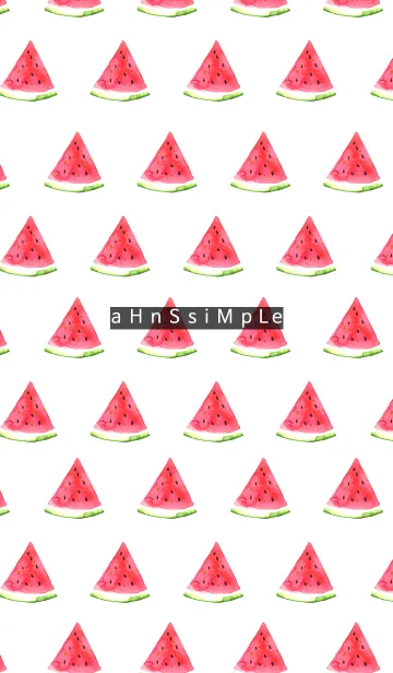 [LINE着せ替え] ahns simple_037_watermelonの画像1