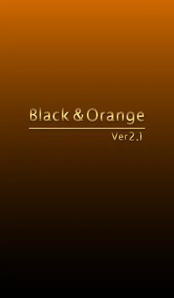 [LINE着せ替え] Black ＆ Orange 2.1の画像1