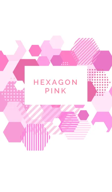 [LINE着せ替え] HEXAGON PINKの画像1