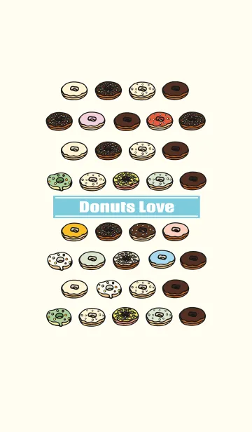 [LINE着せ替え] Donuts Loveの画像1