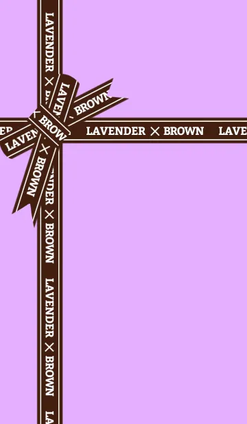 [LINE着せ替え] LAVENDER ✕ BROWNの画像1