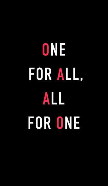 [LINE着せ替え] ONE FOR ALL, ALL FOR ONEの画像1