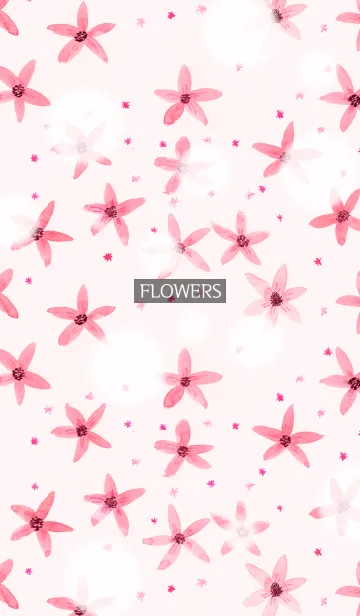 [LINE着せ替え] water color flowers_134_sakuraの画像1