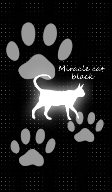 [LINE着せ替え] Miracle cat blackの画像1