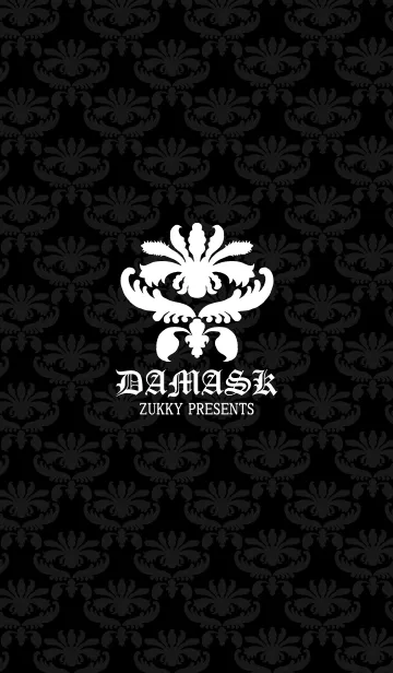 [LINE着せ替え] DAMASK black and white.の画像1