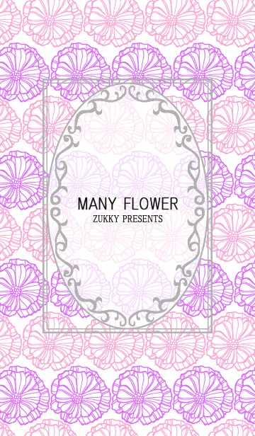 [LINE着せ替え] MANY FLOWER4の画像1