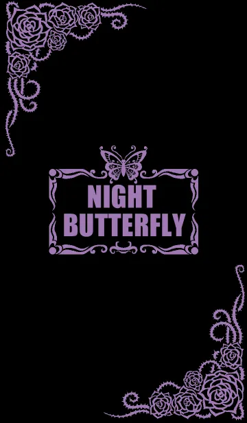 [LINE着せ替え] NIGHT BUTTERFLYの画像1