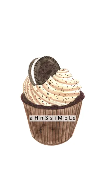 [LINE着せ替え] ahns simple_043_cupcake1の画像1