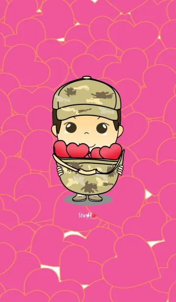 [LINE着せ替え] army in loveの画像1