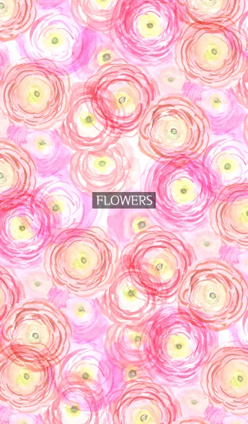 [LINE着せ替え] water color flowers_146の画像1