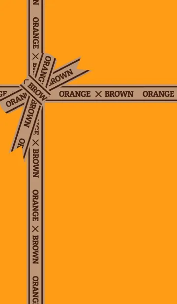 [LINE着せ替え] ORANGE ✕ BROWNの画像1