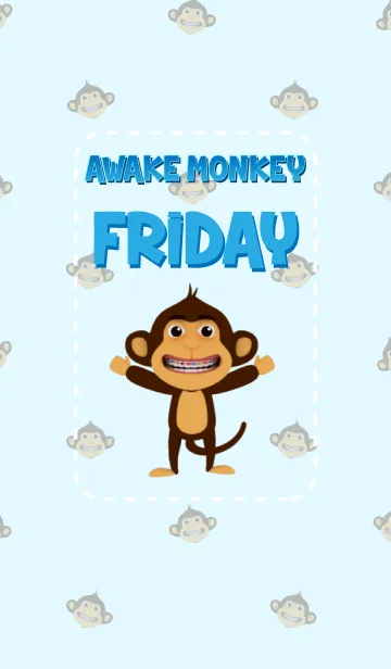 [LINE着せ替え] Awake Monkey Fridayの画像1