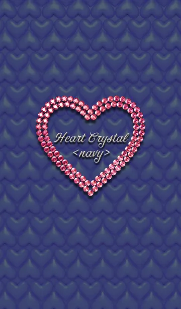 [LINE着せ替え] Heart Crystal <navy>の画像1