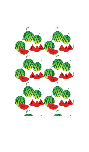 [LINE着せ替え] Watermelon theme v.2の画像1