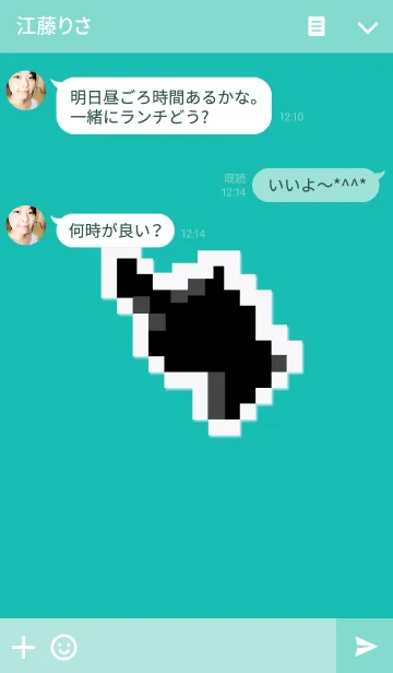 [LINE着せ替え] Dot fingers 3の画像3