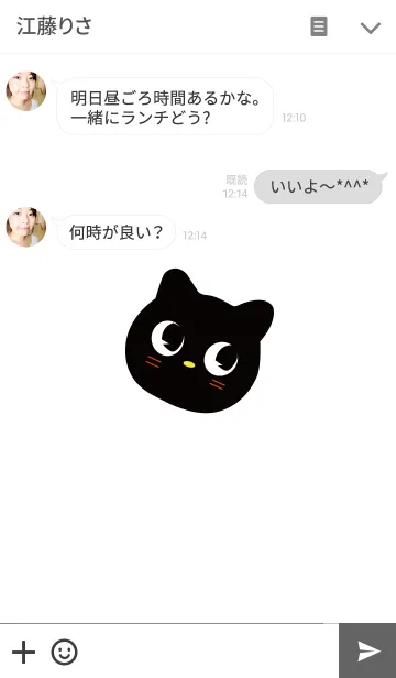 [LINE着せ替え] 黒猫さんの画像3