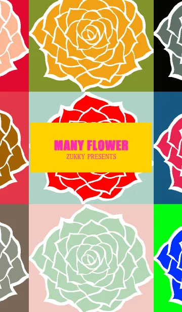 [LINE着せ替え] MANY FLOWER6の画像1