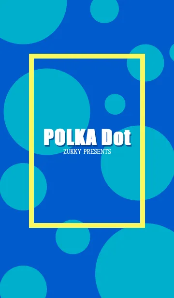 [LINE着せ替え] POLKA Dot Turquoise blueの画像1