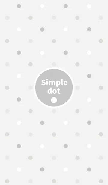 [LINE着せ替え] Simple dot pattern " Light gray "の画像1